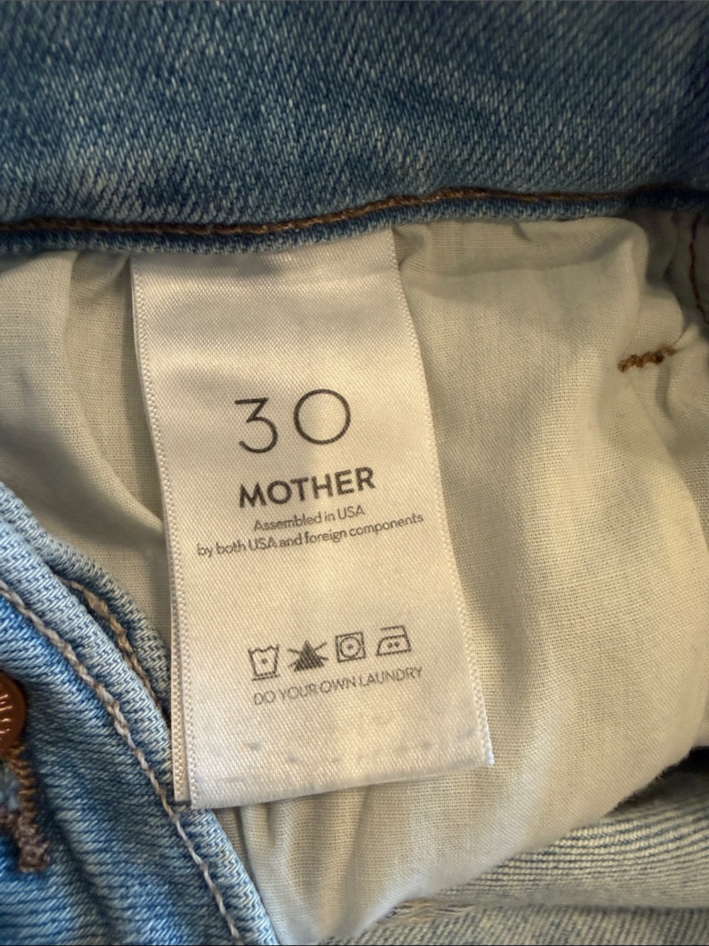 NEW MOTHER The Hustler High Rise Ankle Crop Jeans in California Cruiser Size 30 - Picture 9 of 10